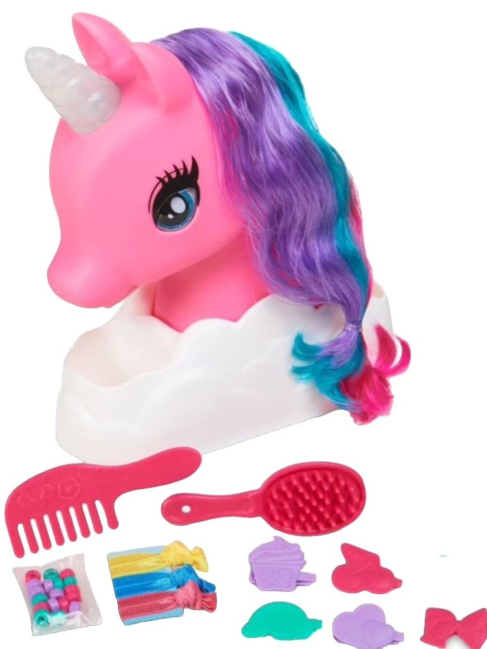 KID Connection Unicorn Styling Salon Playset LIGHT UP HORN 30 Piece NEW